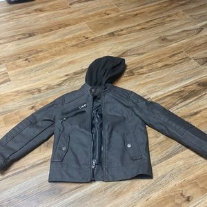 Boys size 7 leather jacket